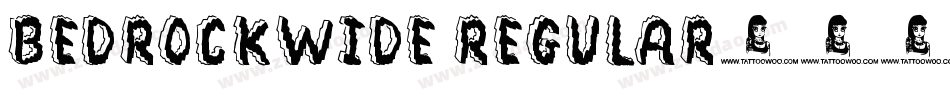 BedrockWide Regular字体转换